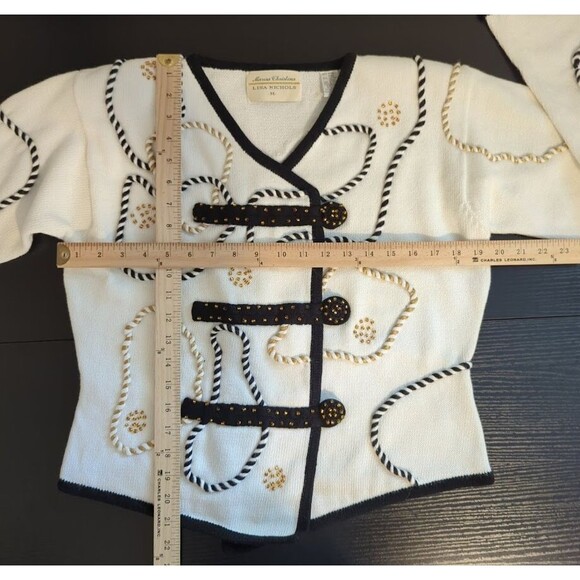 Vintage Marisa Christina - Lisa Nichols Embroidered Button Up Sweater‎ Women's M - Picture 6 of 6